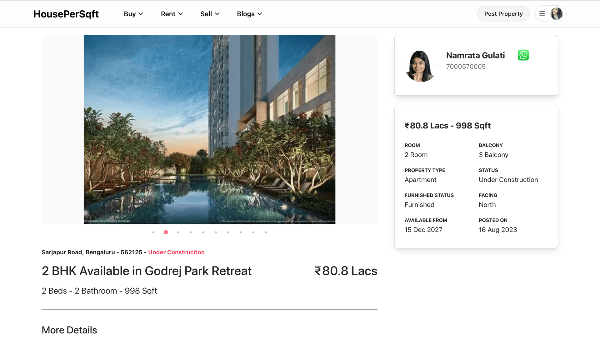 HousePerSqft: Real Estate, reimagined.